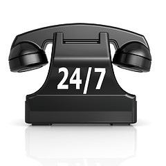 Image showing Black 247 phone