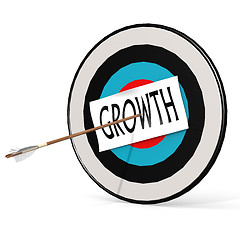 Image showing Arrow,growth and board
