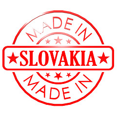 Image showing Made in Slovakia red seal