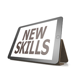 Image showing Tablet with new skills word