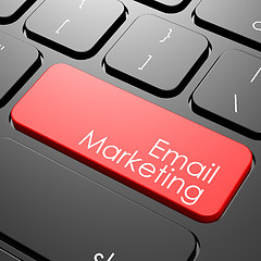 Image showing Email marketing keyboard