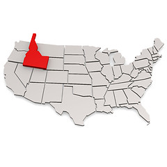 Image showing Idaho map