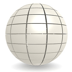 Image showing White pattern sphere