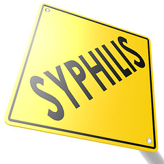 Image showing Road sign with syphilis