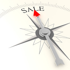 Image showing Sale compass