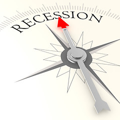 Image showing Recession compass