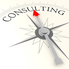 Image showing Consulting compass
