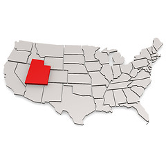 Image showing Utah map