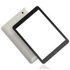 Image showing Blank slanted tablet 