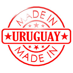 Image showing Made in Uruguay red seal