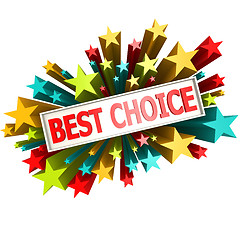 Image showing Best choice star banner