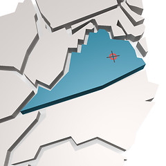 Image showing Virginia map