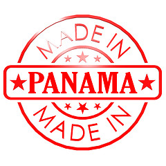 Image showing Made in Panama red seal