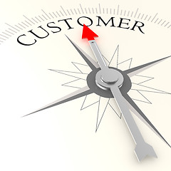 Image showing Customer compass
