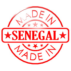 Image showing Made in Senegal red seal