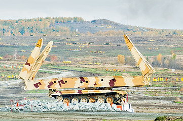 Image showing Bridge layer MTU-72 in action. Russia