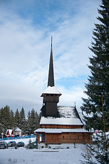 Image showing Winter church in Romania