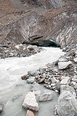 Image showing Glacier in Georgia mountain