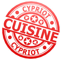 Image showing Cypriot cuisine stamp