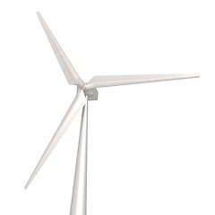 Image showing Isolated wind turbine