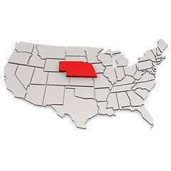 Image showing Nebraska map