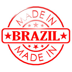 Image showing Made in Brazil red seal