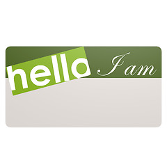Image showing Green card I am
