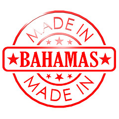 Image showing Made in Bahamas red seal