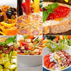 Image showing healthy Vegetarian vegan food collage