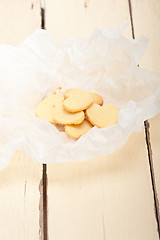 Image showing heart shaped shortbread valentine cookies