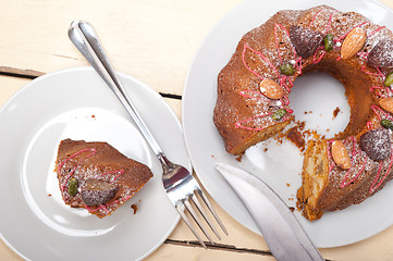 Image showing chestnut cake bread dessert