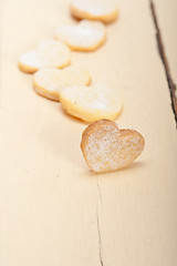 Image showing heart shaped shortbread valentine cookies