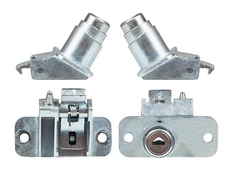 Image showing Car's trunk lock. View from different angles