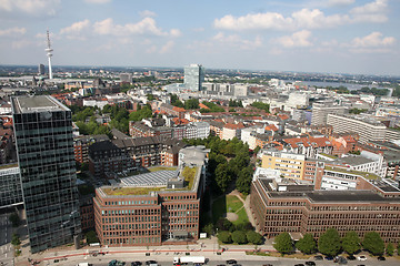 Image showing View on Hamburg from St. Michael's Church, Hamburg