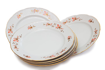 Image showing Tableware, plates on a white background.