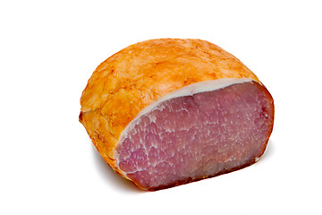 Image showing Jamón sobre un fondo blanco.