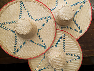 Image showing Straw-hats