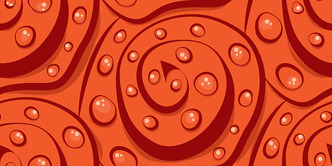 Image showing Seamless vector abstraction of spirals and circles. modern art