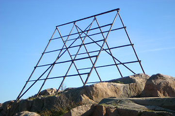 Image showing Drying-ground for fishingnet