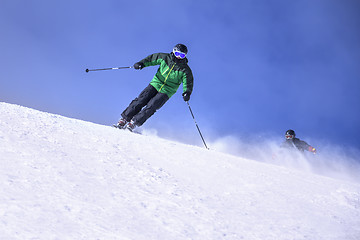 Image showing Two Skiers