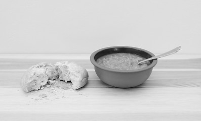 Image showing Bowl of delicious vegetable soup