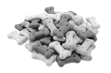 Image showing Mixed dried dog biscuits