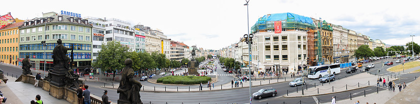 Image showing Prague Vaclavske namesty panorama 01