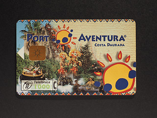 Image showing Spanish phone card
