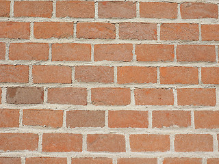 Image showing Red bricks background