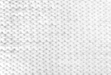 Image showing White Knitting Woolen Texture