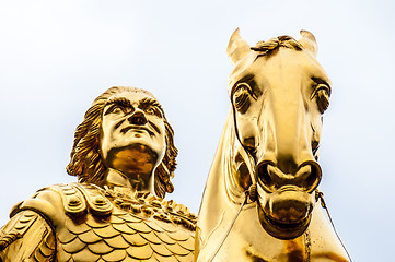 Image showing Golden equestrian