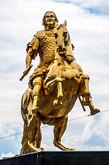 Image showing Golden equestrian