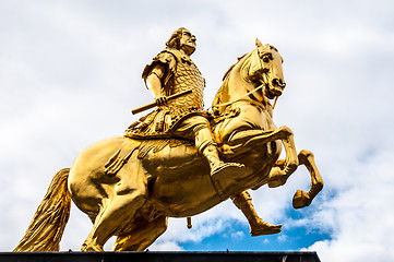 Image showing Golden equestrian