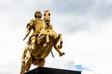 Image showing Golden equestrian